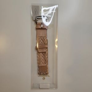 Braided Leather 18mm Fossil Watch Strap NWT